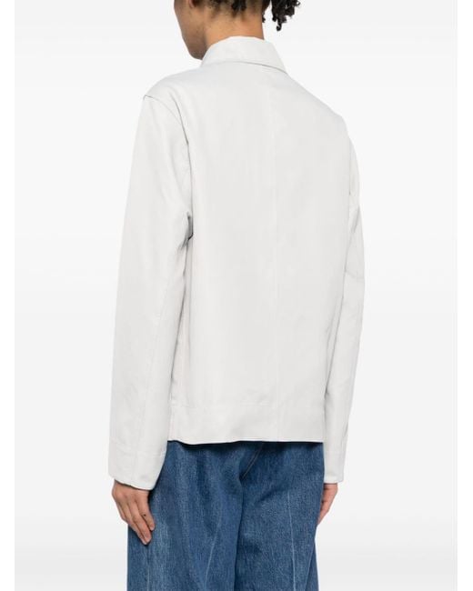 J.W. Anderson White Patch-pocket Jacket for men