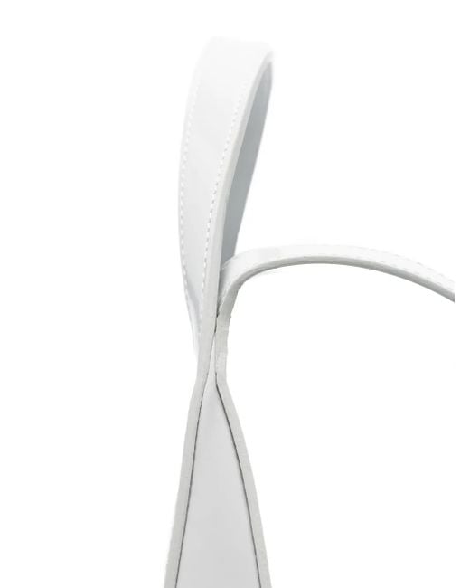 Coperni White Swipe Leather Backpack