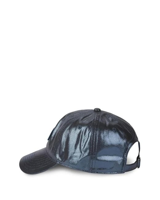 Von Dutch Blue Glitter-Effect Logo-Patch Cap for men