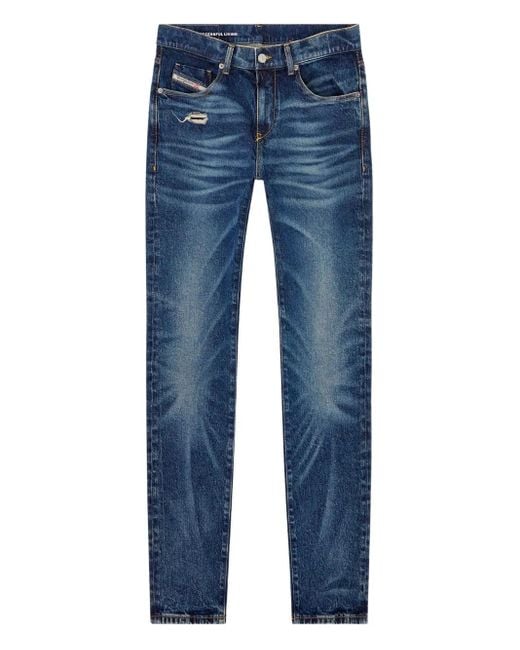 DIESEL Blue D-Strukt Slim-Fit Jeans for men