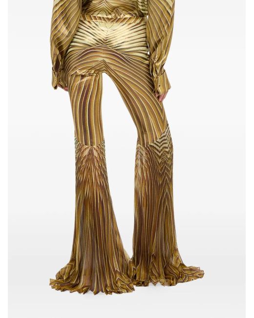 Roberto Cavalli Natural Pleated Trousers