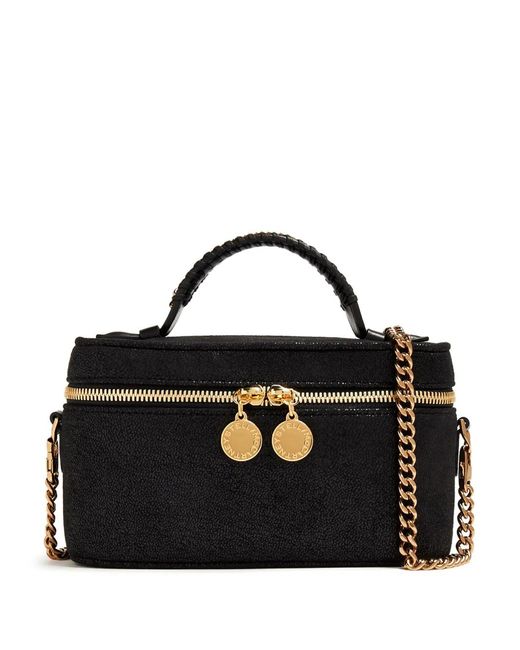 Stella McCartney Black Falabella Faux-Leather Tote Bag