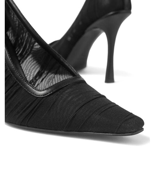Jimmy Choo Black 100Mm Lotta Pumps