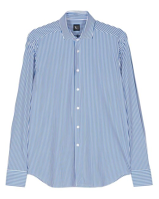 Xacus Blue Active Striped Shirt for men