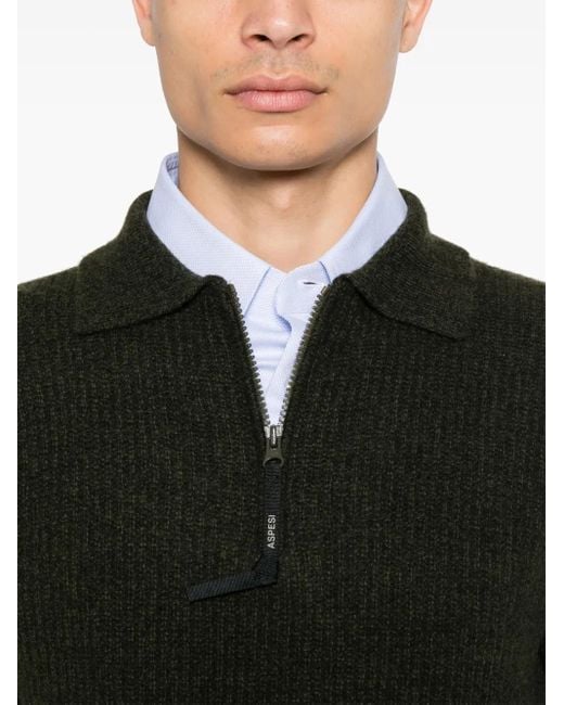 Aspesi Black Wool Sweater for men
