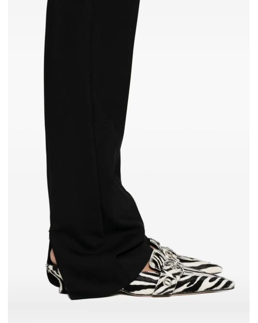 Sportmax Black Straight-Leg Trousers