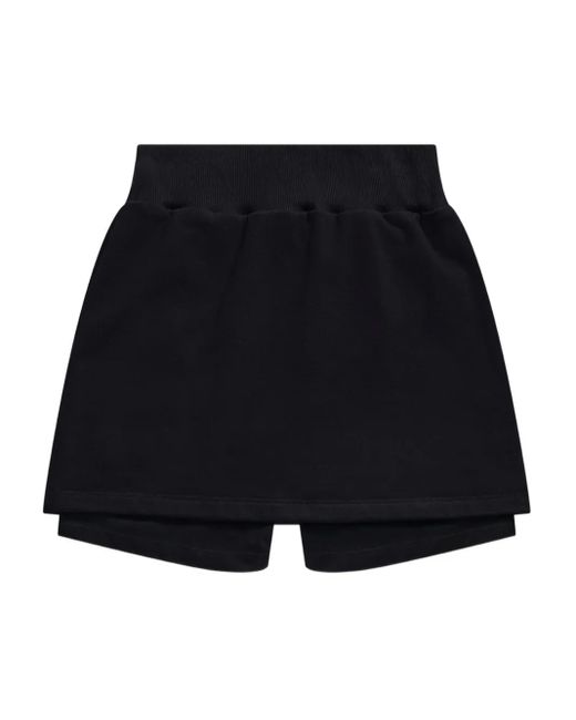 Area Black Crystal Cut-Out Mini Skort