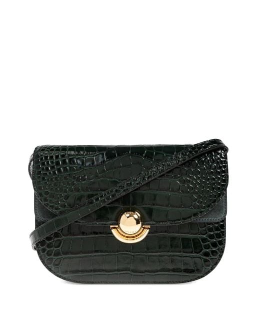 Furla Sfera クロコパターン ショルダーバッグ S Black
