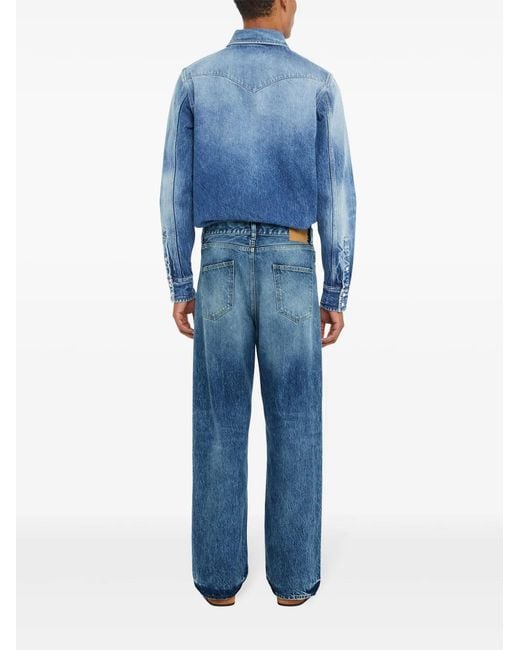 Vaqueros Con Efecto Lavado Alanui de hombre de color Blue