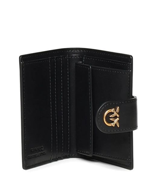 Pinko Black Love Birds-Plaque Wallet