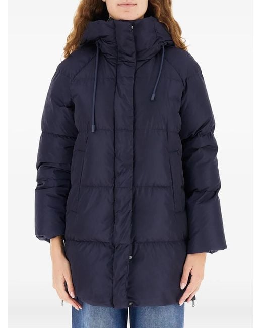 Weekend by Maxmara Donsjack Met Capuchon in het Blue