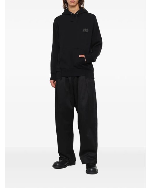 Undercover Black Ism Logo-Patch Hoodie for men