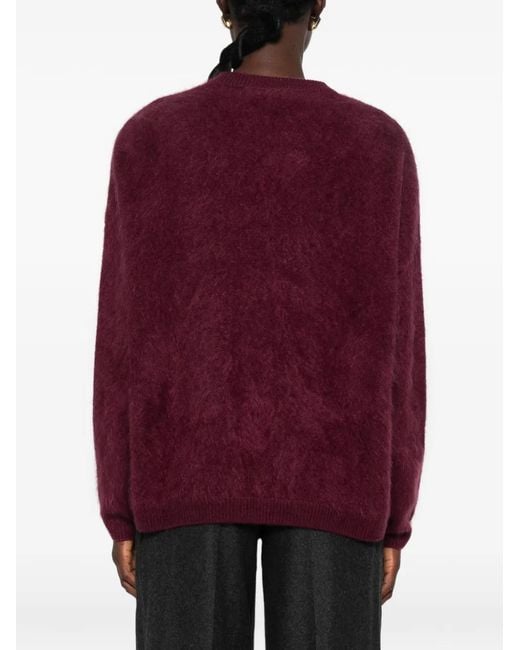 Soft Goat Red Brushed Cashmere Sweater