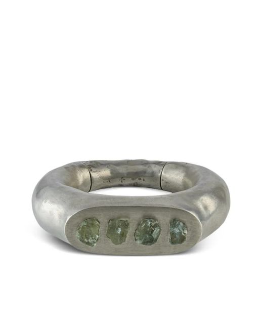 Parts Of 4 Thick Roman アクアマリン ブレスレット スターリングシルバー Gray