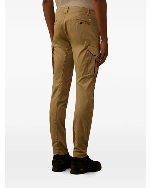C P Company Natural Cargo-Pocket Trousers for men