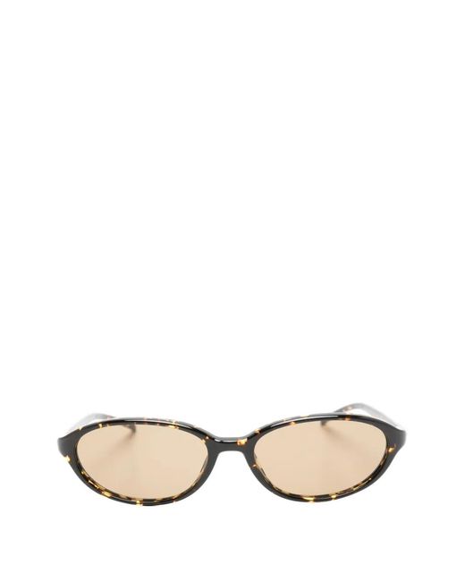 Chimi Natural Ellipse Oval-Frame Sunglasses