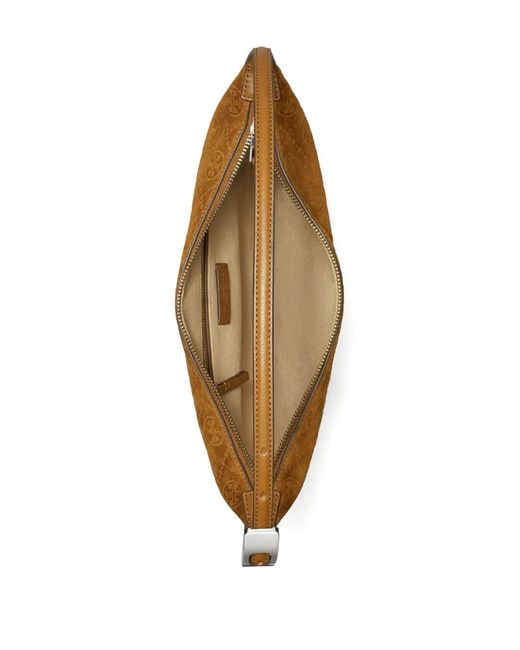 Tory Burch Brown Small Balloon T-Monogram Shoulder Bag