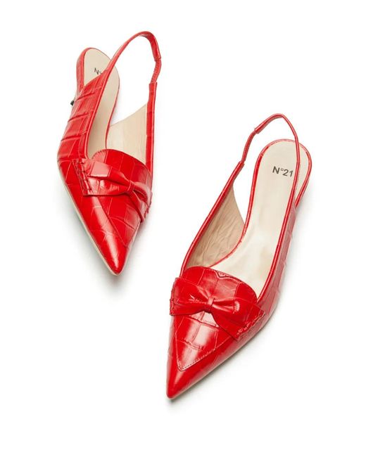 Escarpins À Bride Arrière 30 Mm N°21 en coloris Red