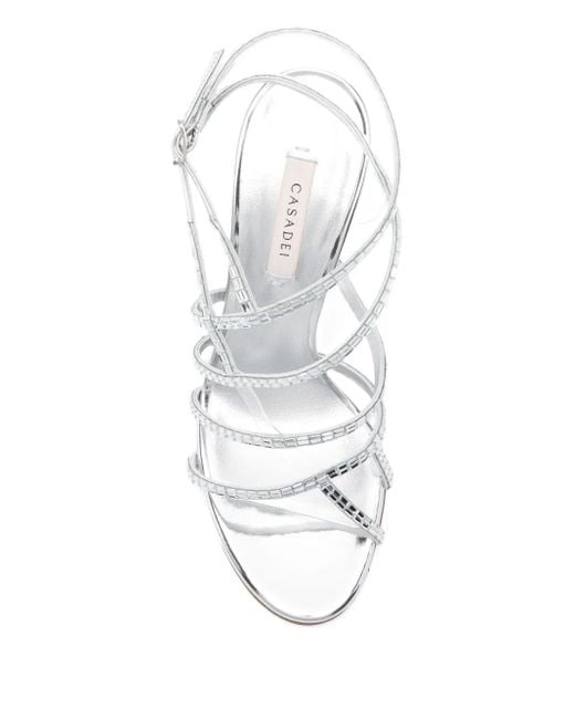 Casadei White "Julia" Starlway Interstellar Sandal T.100