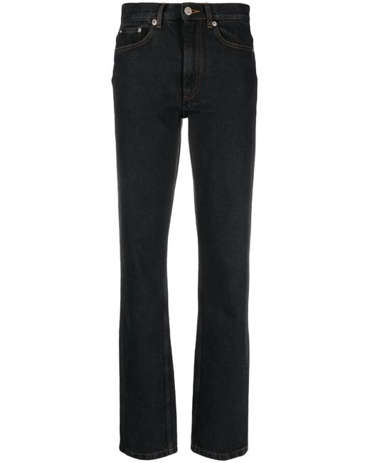 A.P.C. Black Molly High-Waist Jeans