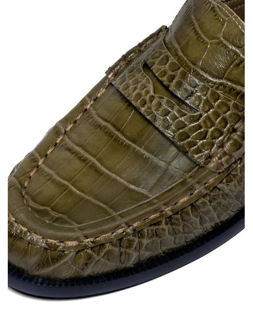 Bernardo Green Tilda Croc-Effect Mules