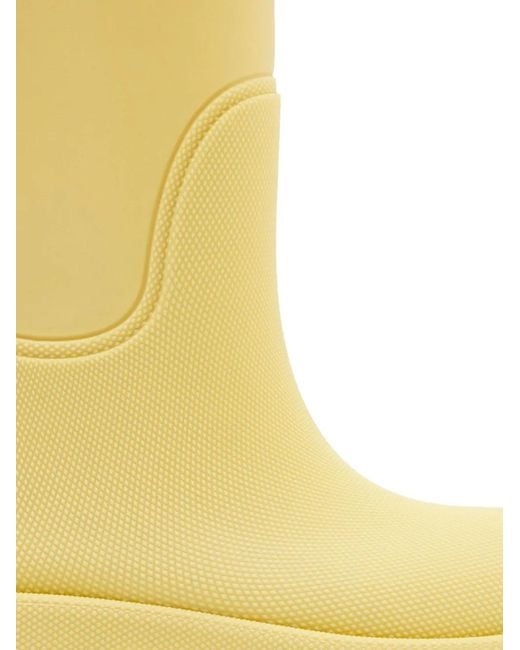Burberry Yellow Rubber Marsh High Boots