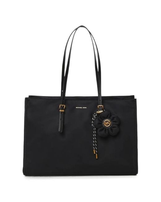 MICHAEL Michael Kors Black Zadie Medium Nylon Tote Bag