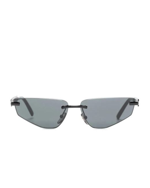 Dolce & Gabbana Gray Dg Essentials Geometric-Frame Sunglasses