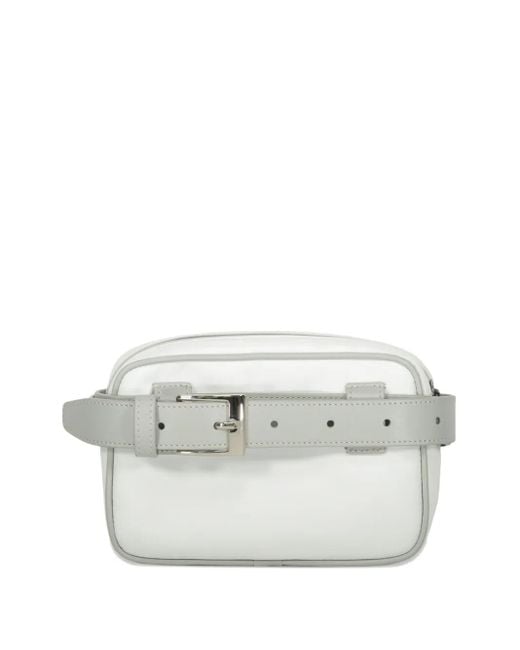 Herno White Logo-Patch Belt Bag