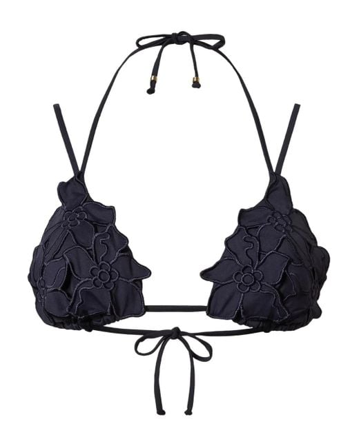 Twinset フローラル ビキニトップ Blue