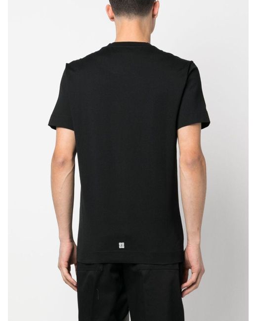 Givenchy 4G T-Shirt aus Baumwoll-Jersey mit Logoprint in Black für Herren