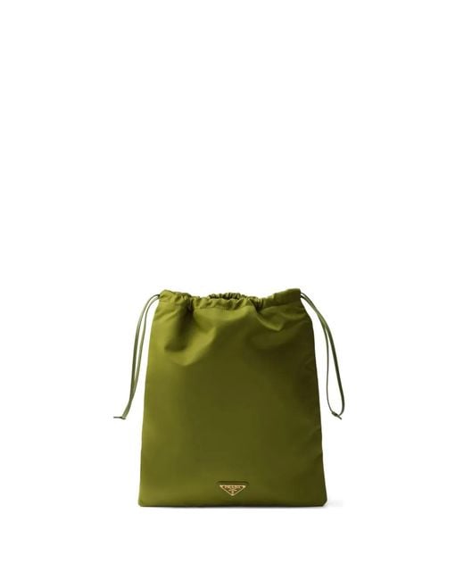 Pouch Wish Re-Nylon di Prada in Green