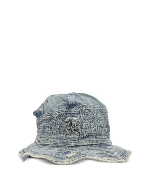Kapital Blue Textured Distressed Hat for men