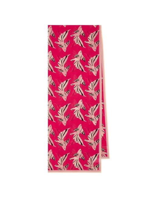Paul Smith Pink Le Peche Fish Scarf