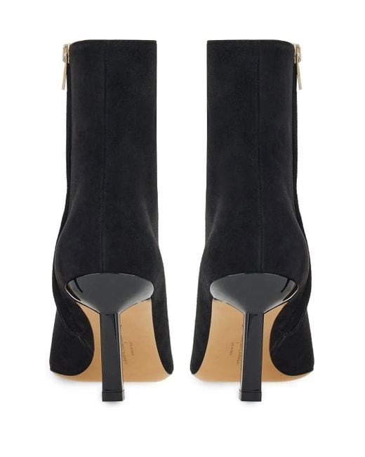 Ferragamo Black 70Mm Pointed Toe Boots