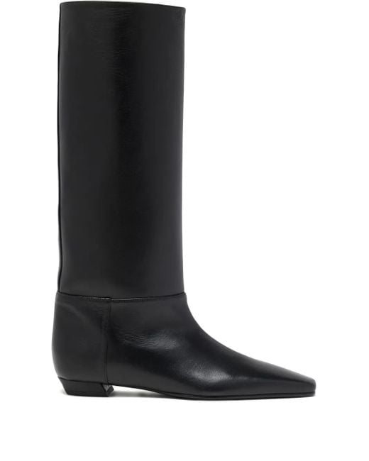 Botas altas Trap de piel Proenza Schouler de color Black