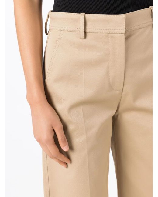 Valentino Garavani Natural High-Rise Wide-Leg Trousers