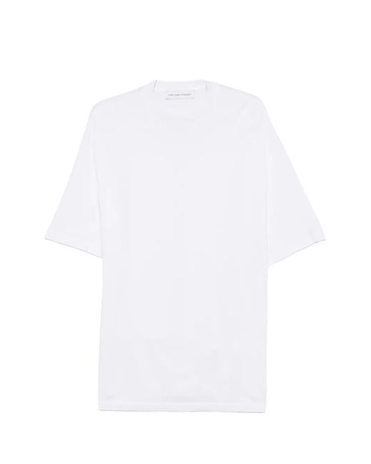Marie Adam-Leenaerdt White T-Shirt Oversize À Effet Drapé