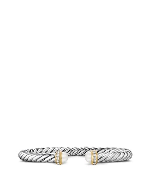 David Yurman White Cable Flex Bracelet
