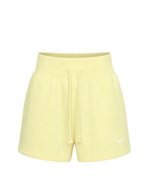 Nike Phoenix Mini-Shorts in het Yellow