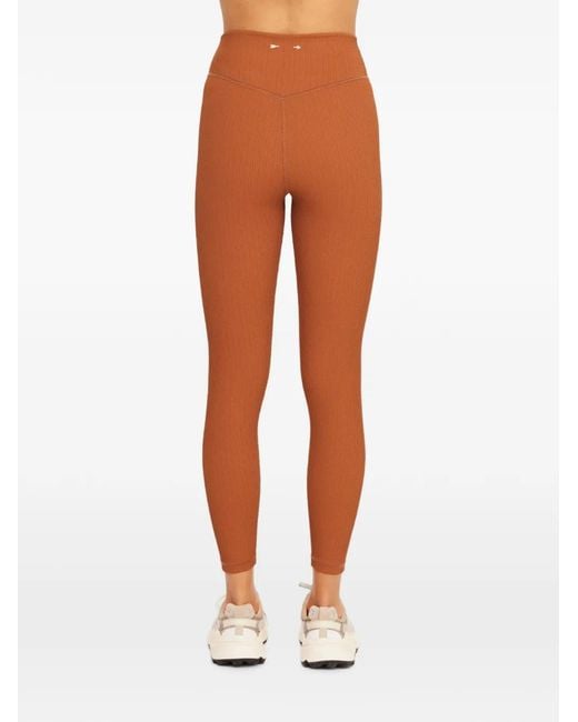 The Upside Orange Mariana Ribbed Leggings
