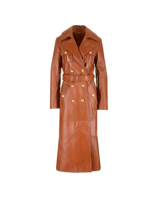 Chloé Orange Double-Breasted Jacket