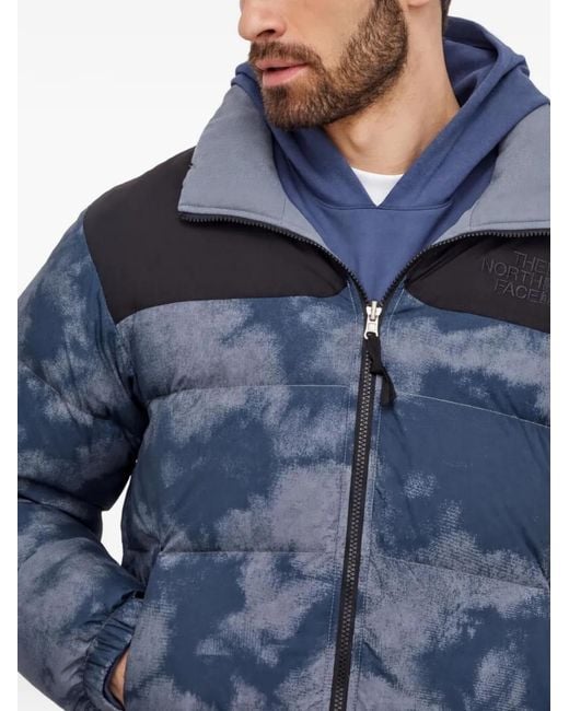 The North Face Blue Print Panelled Jacket for men