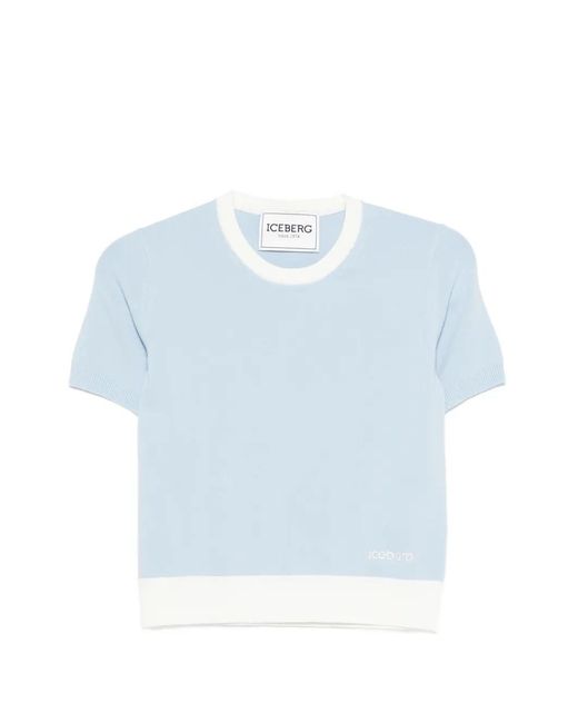 Iceberg Blue Short Sleeve Top