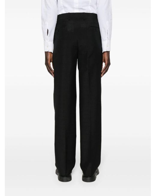 Pantalon de costume à motif monogrammé Lardini pour homme en coloris Black
