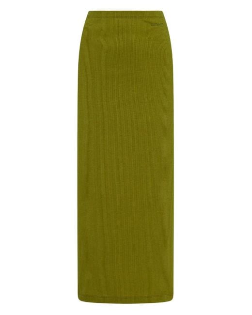 Gonna Midi A Coste di Rosetta Getty in Green