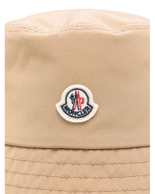 Moncler Natural Reversible Interlock Twill Bucket Hat