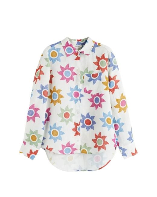 Chinti & Parker White Printed Shirt