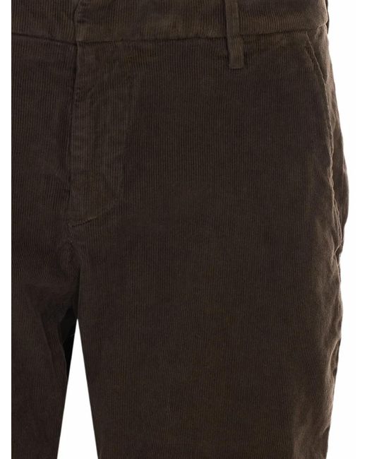 Dondup Straight Broek in het Black voor heren