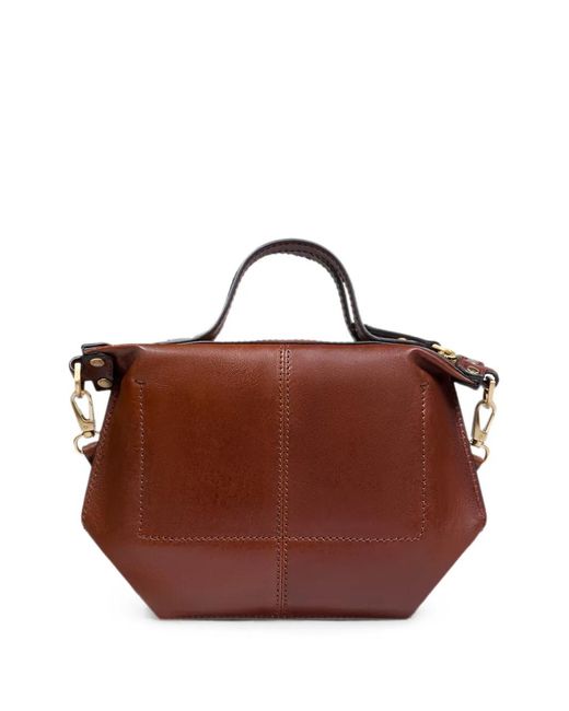The Bridge Brown Unica Leather Tote Bag